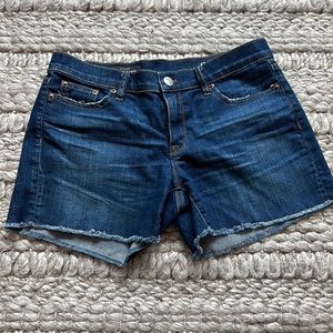 J crew denim shorts frayed edge size 27